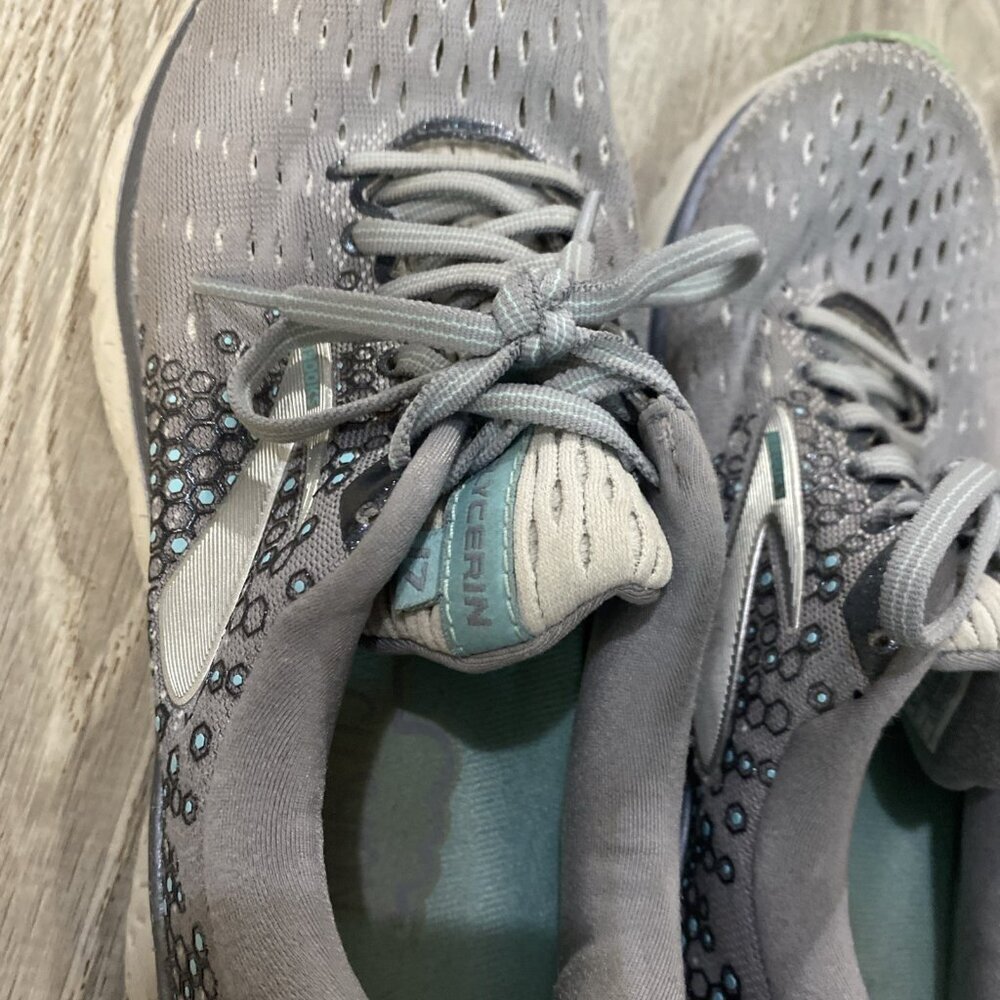 Brooks Womens Glycerin 17 1202831B070 Gray Running Shoes Sneakers Size 8 B - Picture 8 of 9